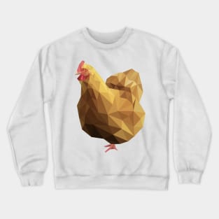 Low Poly Chicken Crewneck Sweatshirt